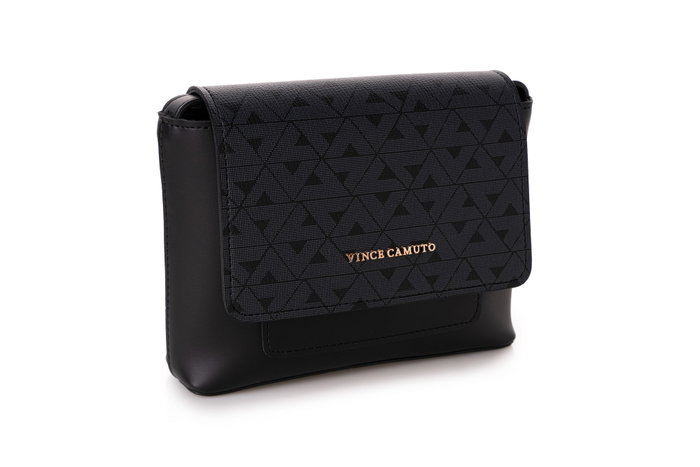 Vince Camuto Matera - Bolso bandolera Negro, 100% piel de polivinilo